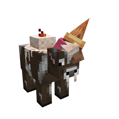 Icecream cow, voxel model preview