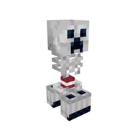Creeper Skeleton, voxel model preview