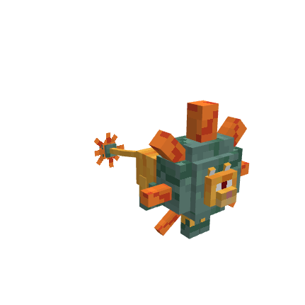 Guardian Cat, voxel model preview