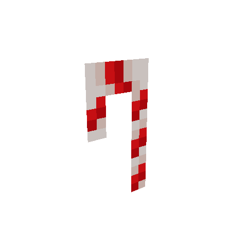 Candy Cane, voxel model preview