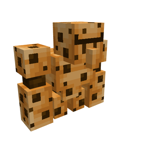 Cookie Golem, voxel model preview