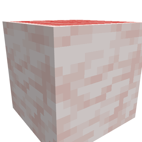 Cotton Candy Log Block, voxel model preview