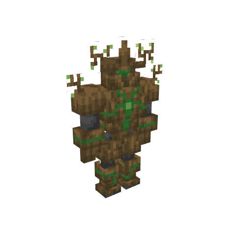 Wood Guardian, voxel model preview