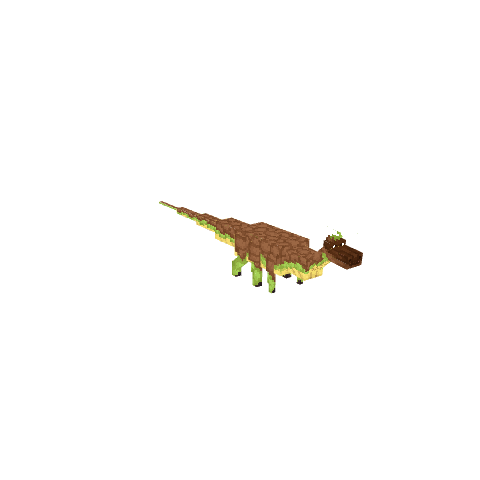 Bull Drake, voxel model preview