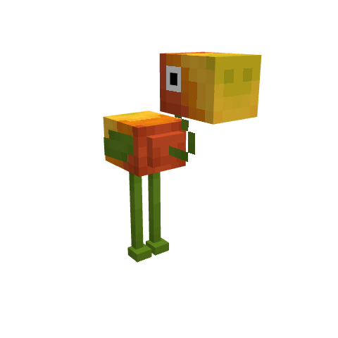 Flamango, voxel model preview