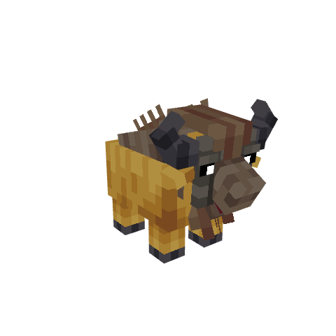 Wildebeest, voxel model preview