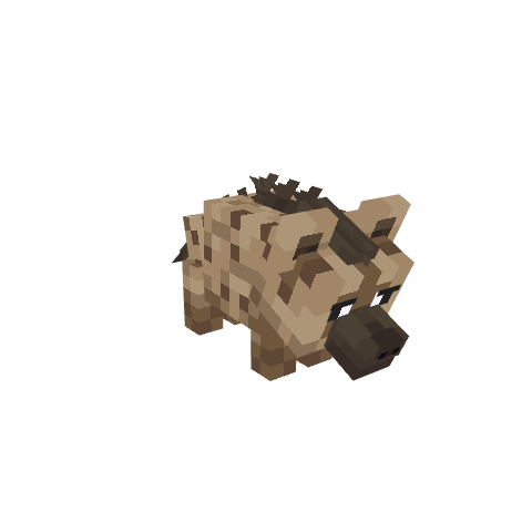Hyena, voxel model preview