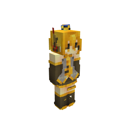 Akita Neru, voxel model preview