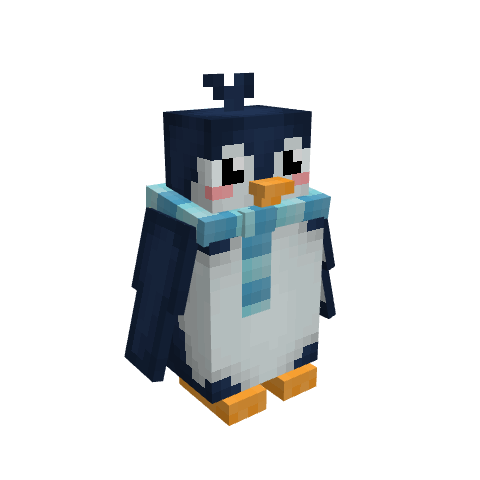 Commensal Penguin, voxel model preview