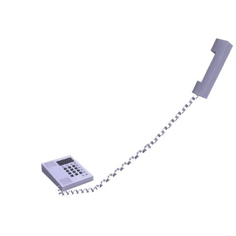 Phone Used V, voxel model preview