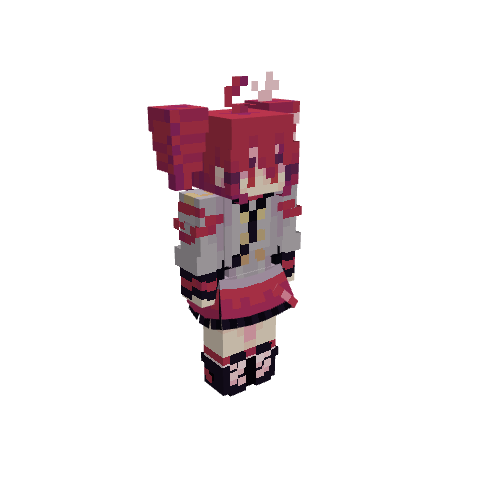 Kasane Teto Synthv, voxel model preview