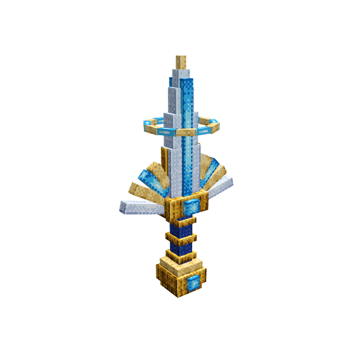 Alba, Dagger of Dawn, voxel model preview