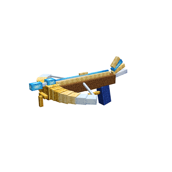 Seraph, Divine Crossbow, voxel model preview
