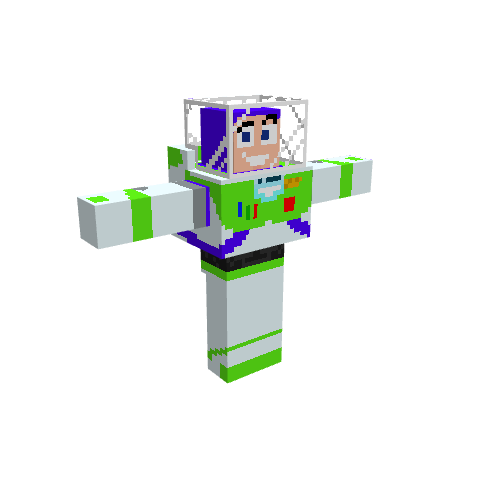 Buzz Lightyear, voxel model preview