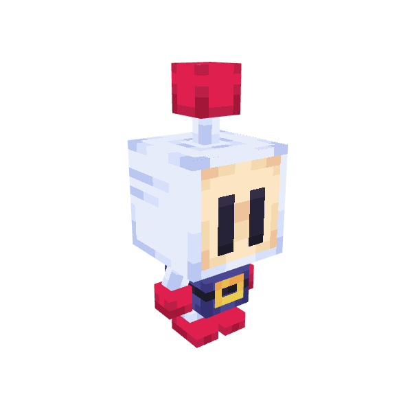 Bomberman, voxel model preview