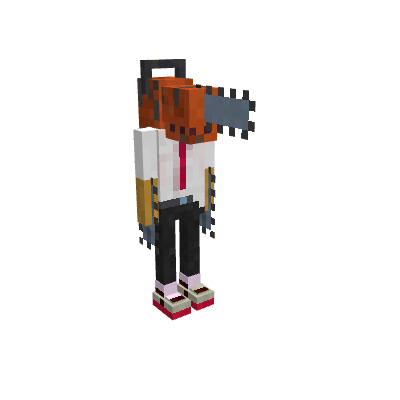 Chainsaw Man (Minecraft), voxel model preview