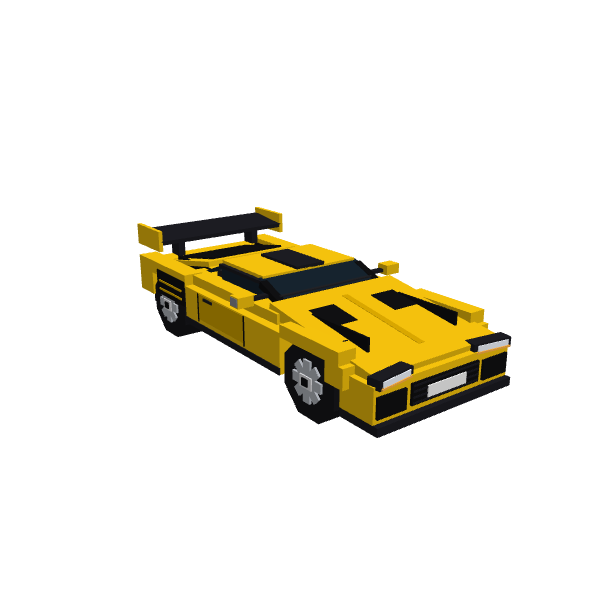 Lambo, voxel model preview