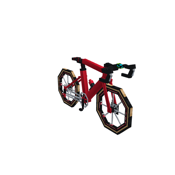 Sports Bicycle, voxel model preview