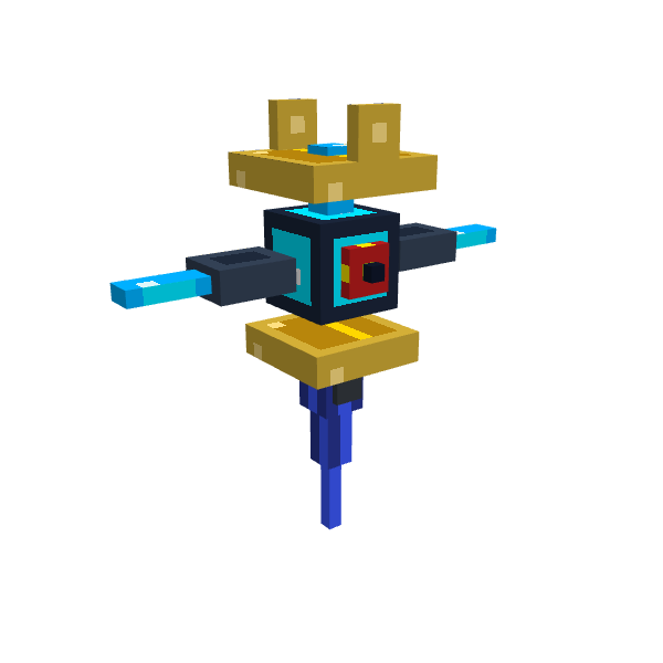 CyberOracle Drone, voxel model preview
