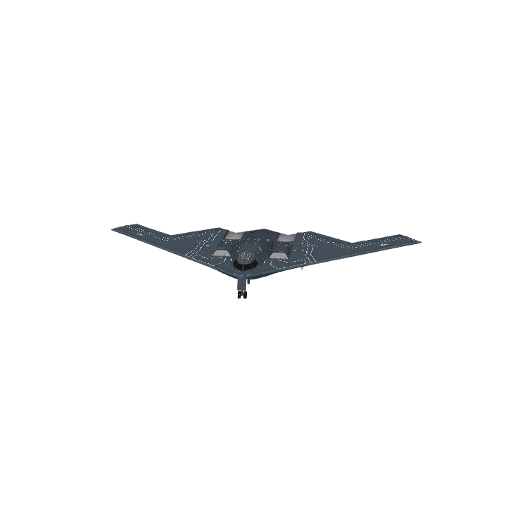 B2 Spirit Bomber，体素模型预览