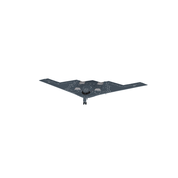 B2 Spirit Bomber，体素模型预览