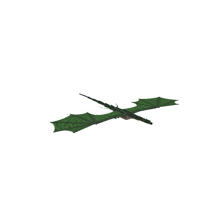Green Dragon, voxel model preview