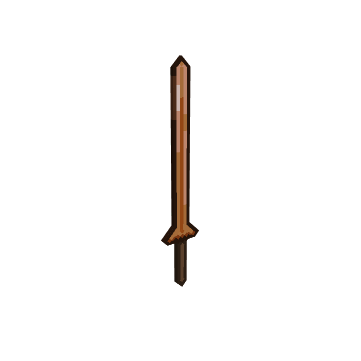 Copper Shortsword，体素模型预览