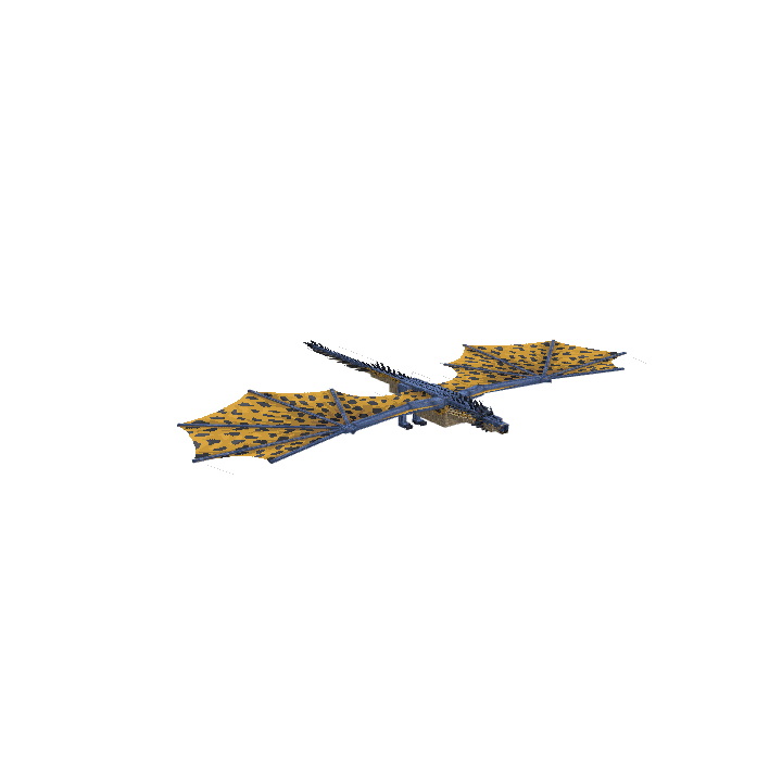 Zhaelyx - Dragon, voxel model preview
