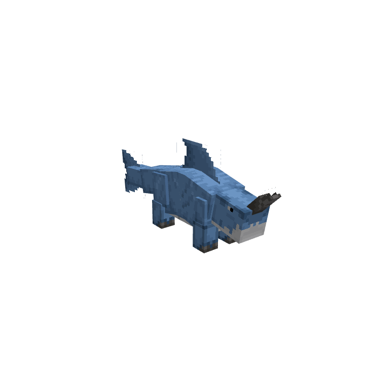Rhino Shark - Lunar Client, voxel model preview