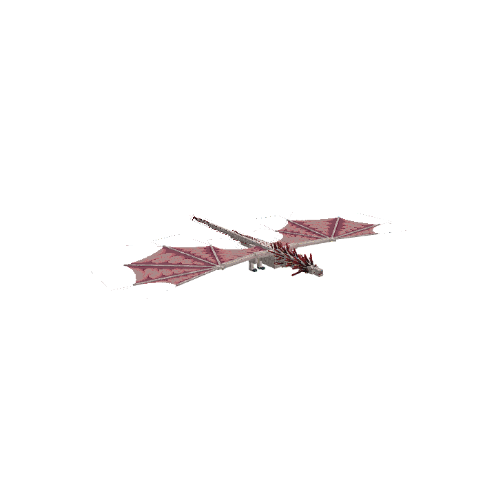 White Dragon, voxel model preview