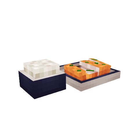 Pork Tonkatsu, voxel model preview