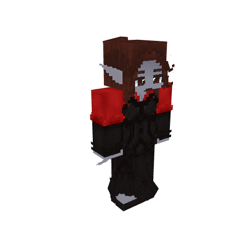 Morrigan Vampire Tiefling, voxel model preview