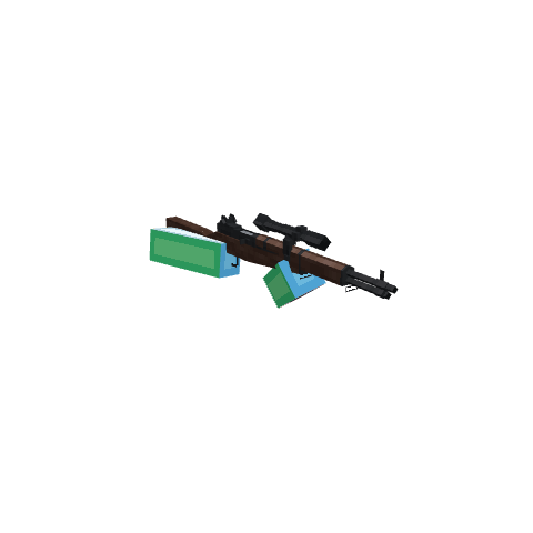 M1 Garand, voxel model preview