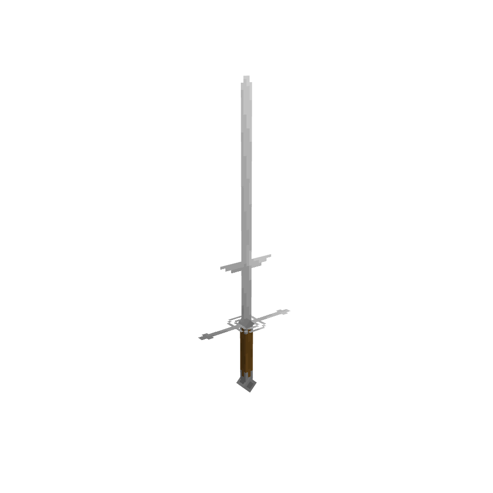 Zweihander, voxel model preview