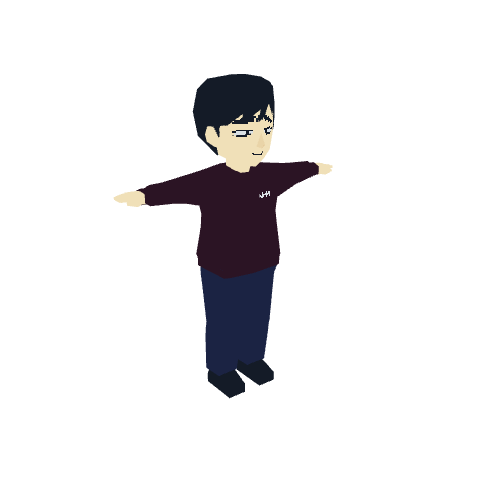 A regular guy, voxel model preview