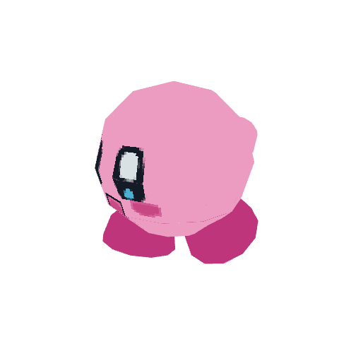 Kirby, voxel model preview