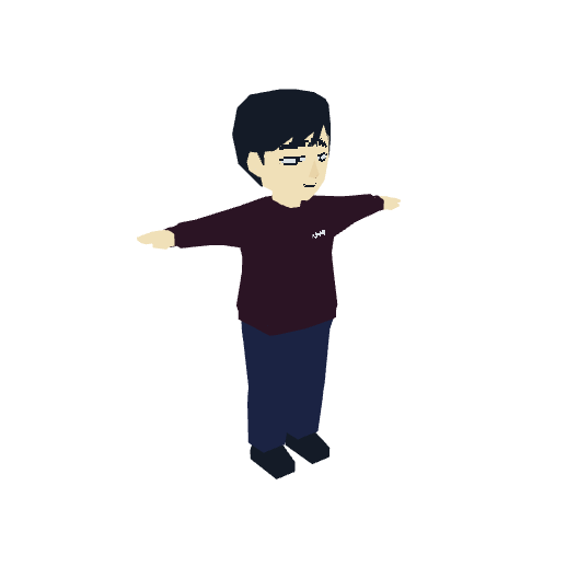 A regular guy, voxel model preview