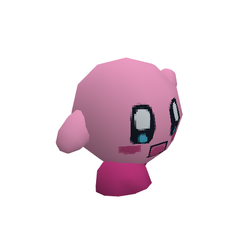 Kirby, voxel model preview