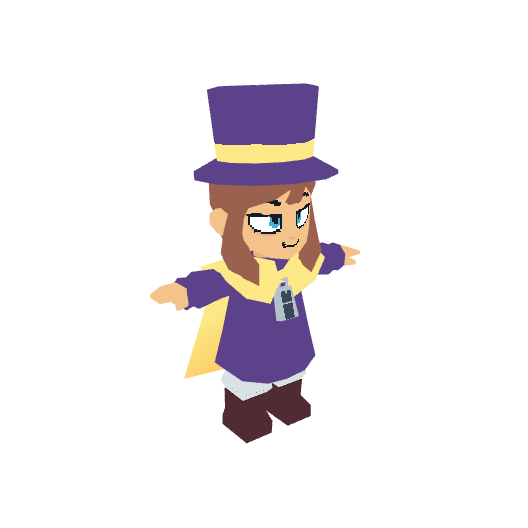 Hat Kid, voxel model preview