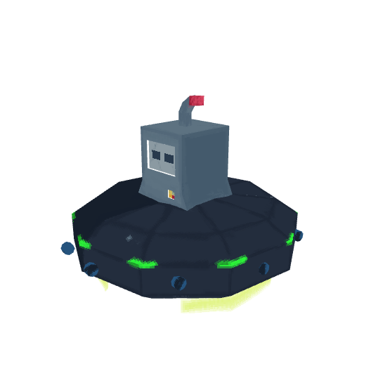 Space Robot, voxel model preview
