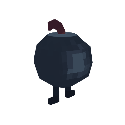 Bomb enemy, voxel model preview