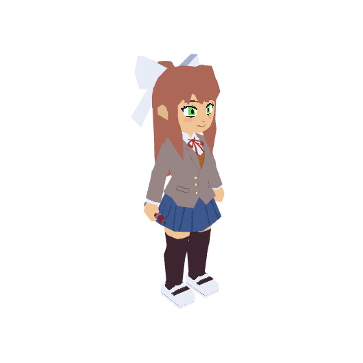 Monika, voxel model preview
