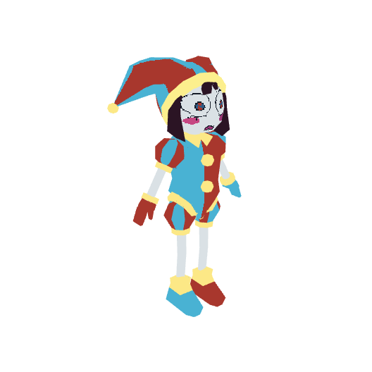 Pomni, voxel model preview