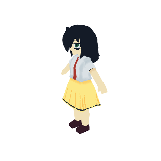 Tomoko, voxel model preview