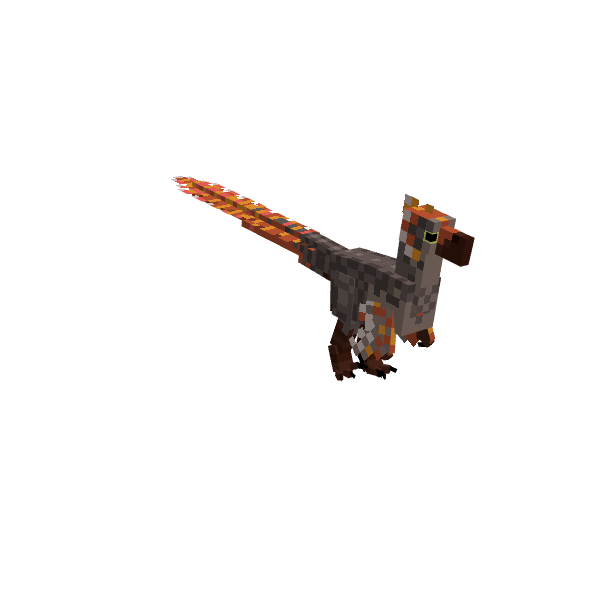 Velociraptor, voxel model preview
