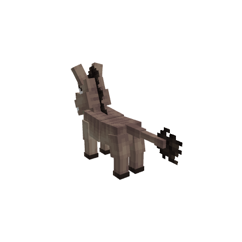 Donkey - Shrek, voxel model preview