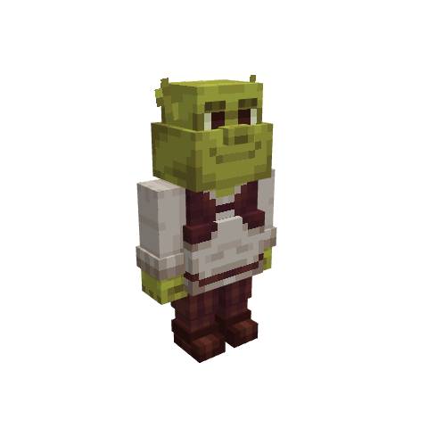 Shrek - Minecraft Model, voxel model preview