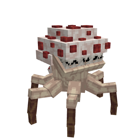 Mushrrom Kaiju, voxel model preview