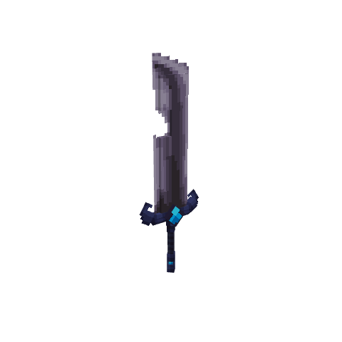 Trollhunters Sword of Daylight, voxel model preview
