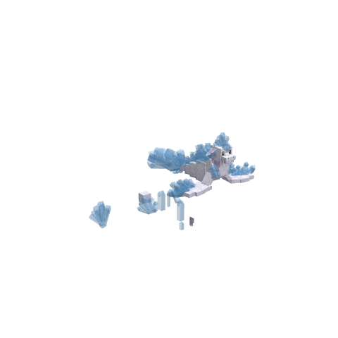 Mega Dewgong, voxel model preview